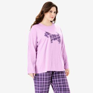 Long Sleeve Knit PJ Set by Dreams & Co.® - Scottie